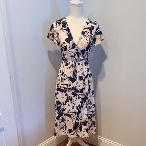 LEITH Floral Wrap Dress